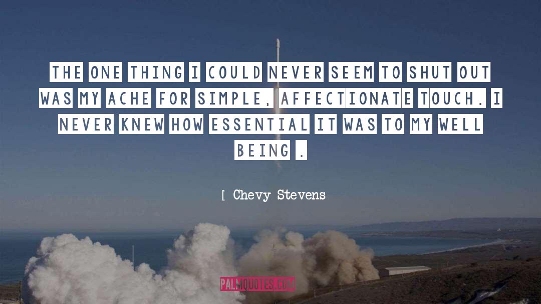 Affectionate quotes by Chevy Stevens