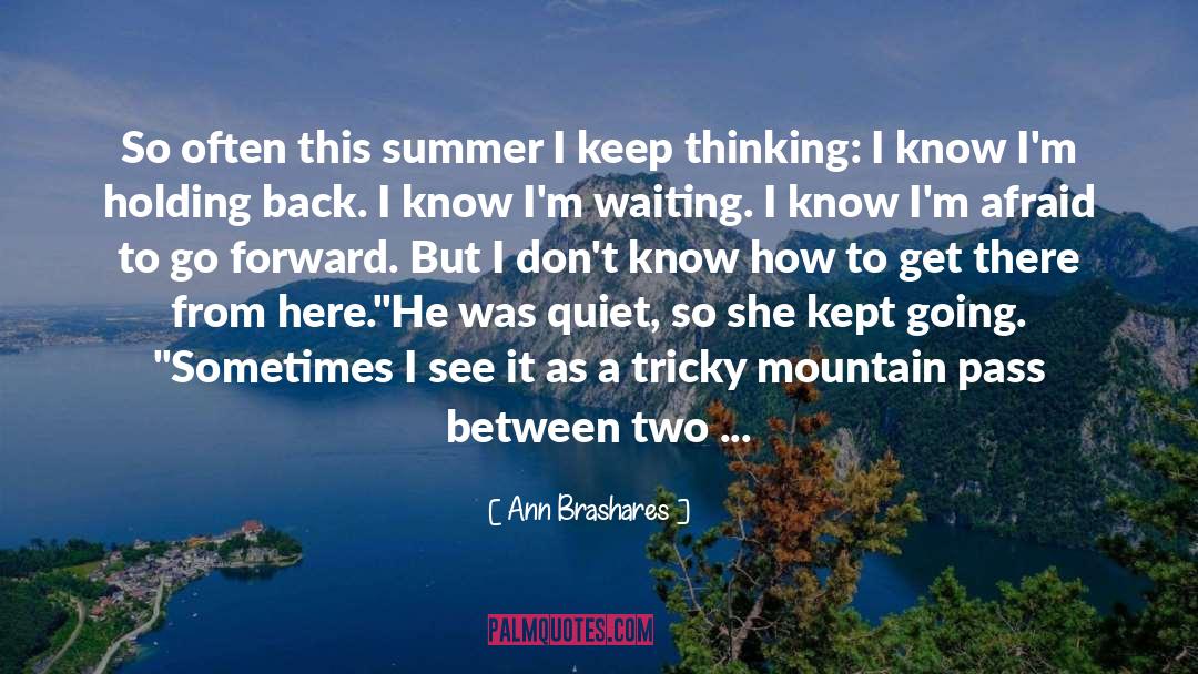 Affectionate quotes by Ann Brashares