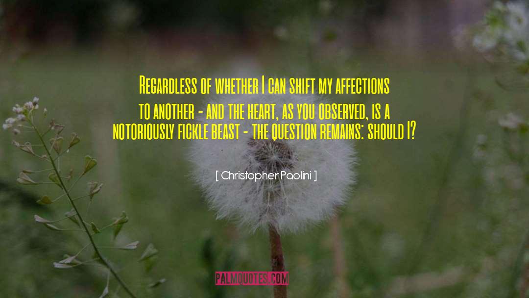 Affections quotes by Christopher Paolini