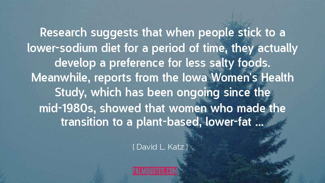 Affiliates For Womens Health quotes by David L. Katz