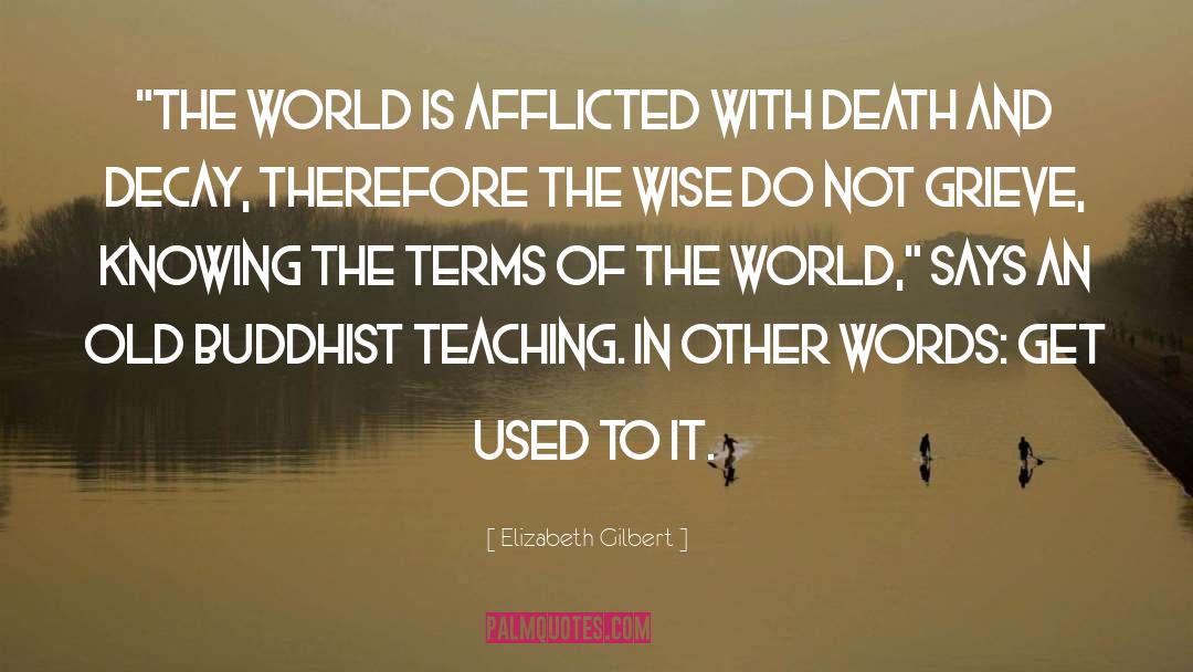 Afflicted quotes by Elizabeth Gilbert