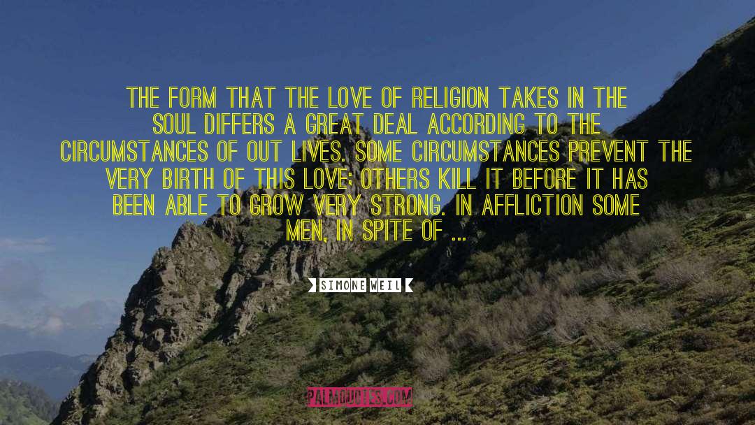 Affliction quotes by Simone Weil