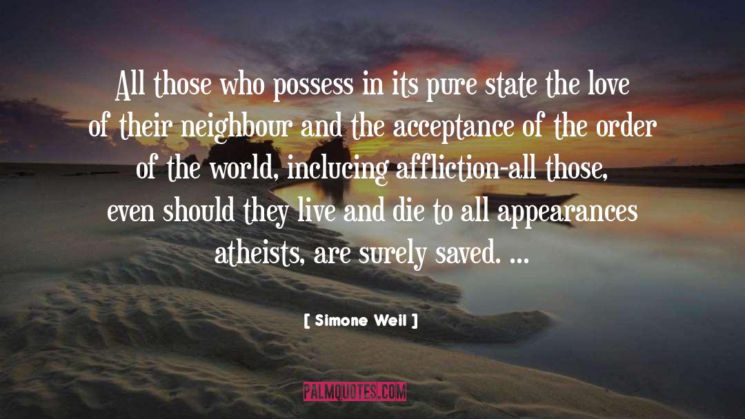 Affliction quotes by Simone Weil