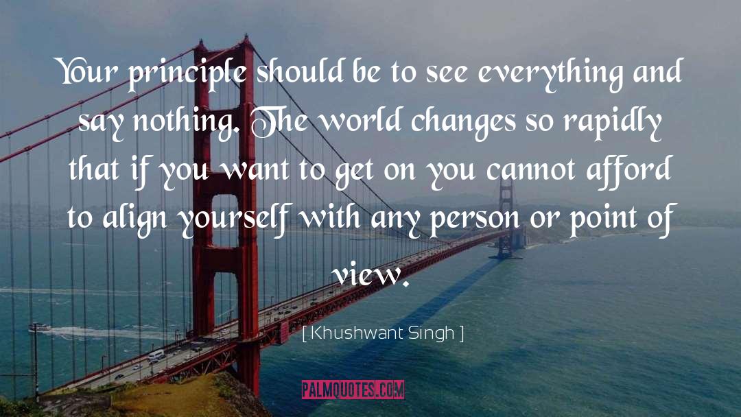 Afford quotes by Khushwant Singh