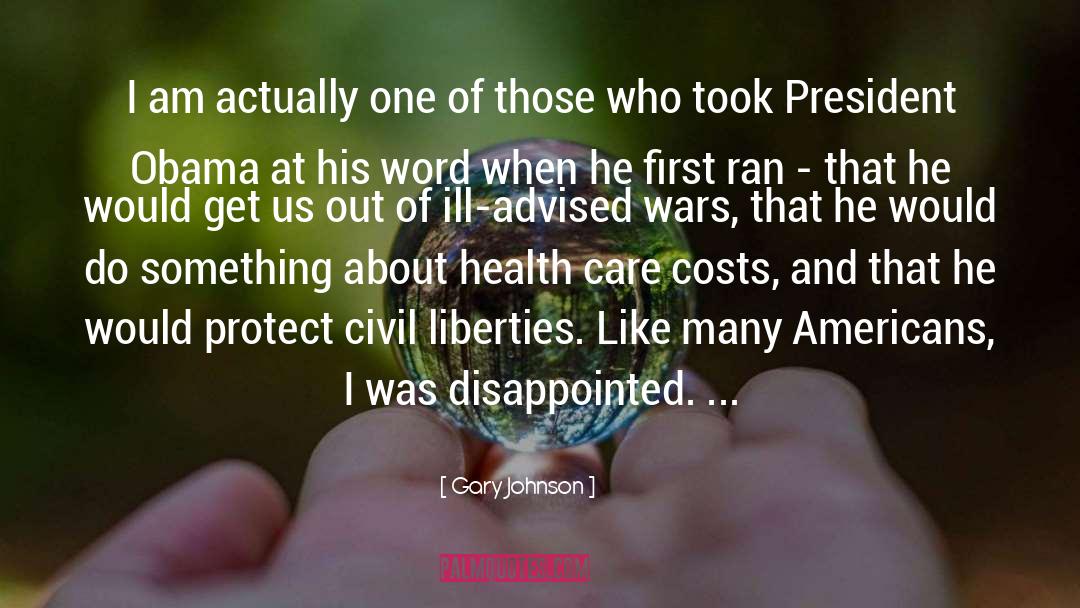 Affordable Health Care quotes by Gary Johnson
