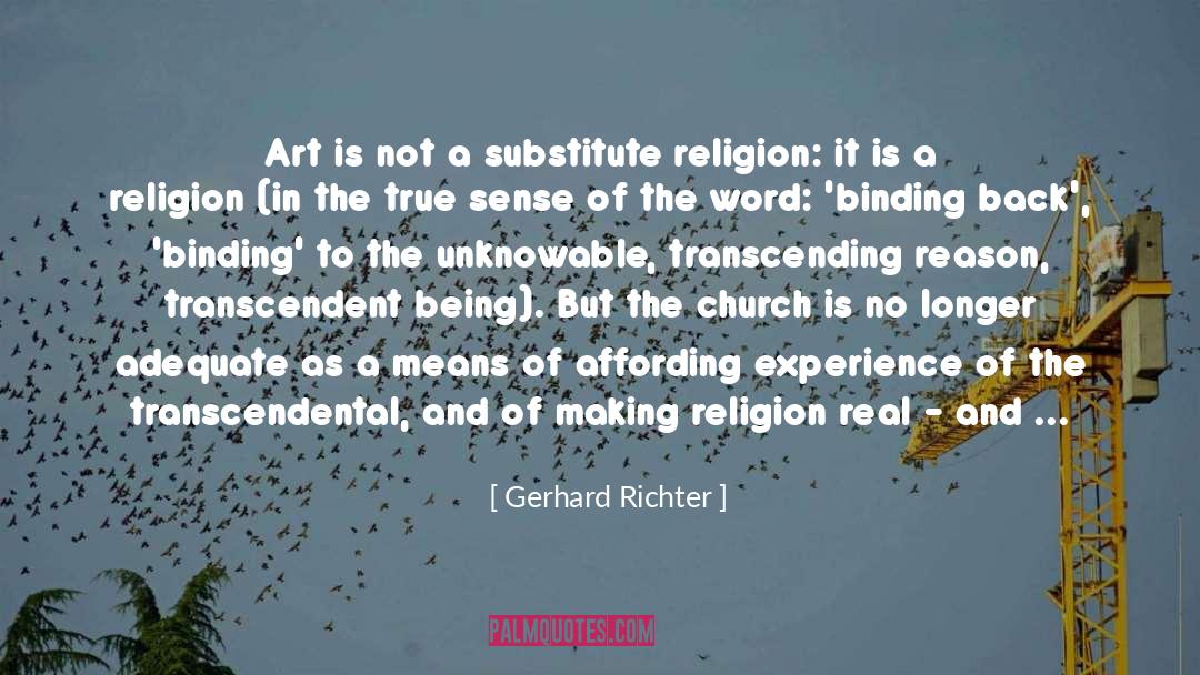 Affording quotes by Gerhard Richter