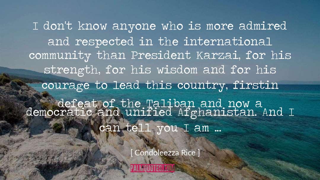 Afghan quotes by Condoleezza Rice