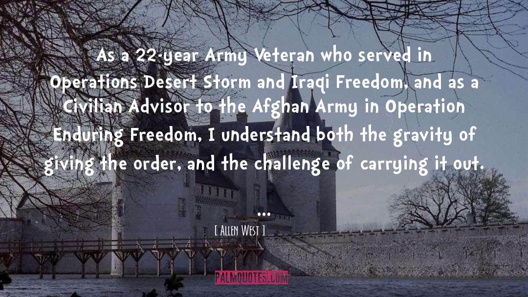 Afghan quotes by Allen West