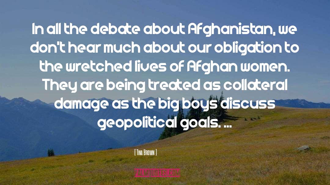 Afghan quotes by Tina Brown