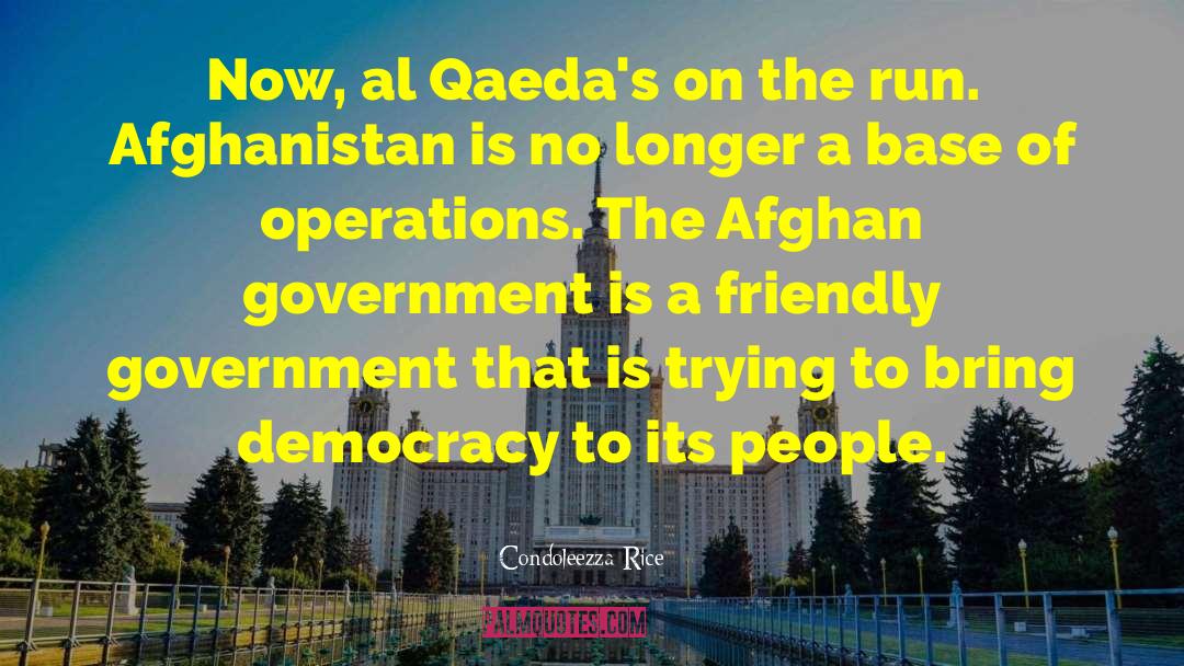 Afghan quotes by Condoleezza Rice