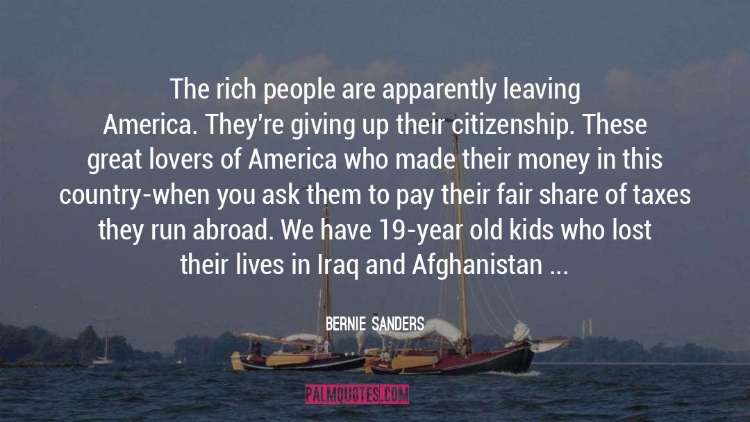 Afghanistan quotes by Bernie Sanders