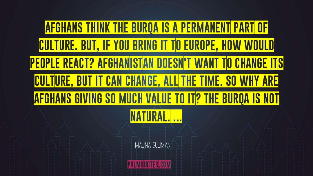 Afghans quotes by Malina Suliman