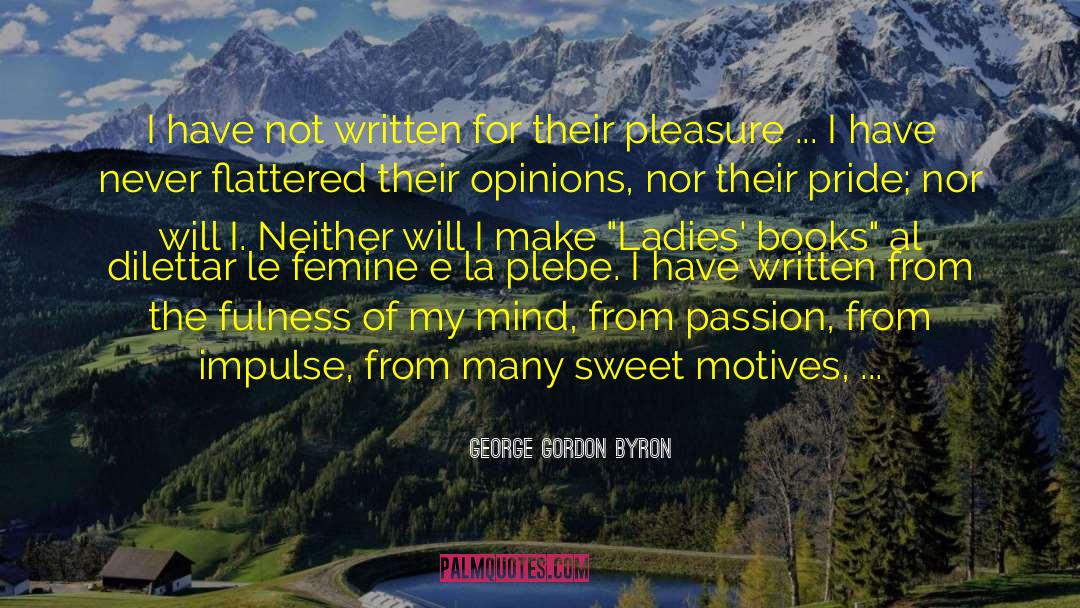 Afraid From Love quotes by George Gordon Byron