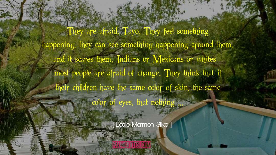 Afraid Of Change quotes by Leslie Marmon Silko