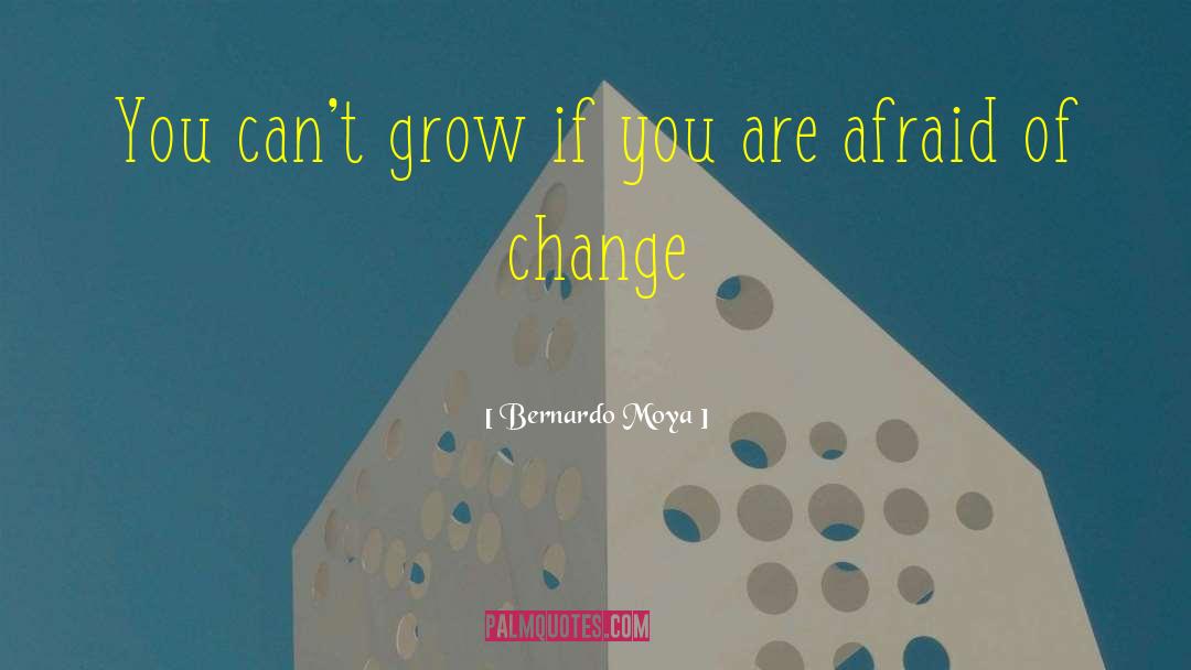 Afraid Of Change quotes by Bernardo Moya