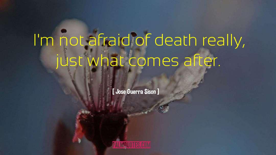 Afraid Of Death quotes by Jose Guerra Sison