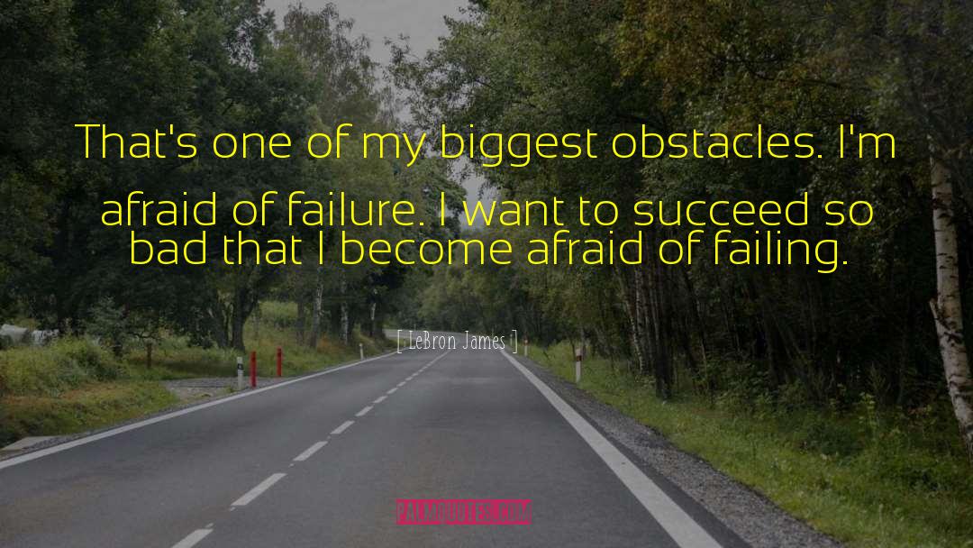 Afraid Of Failure quotes by LeBron James