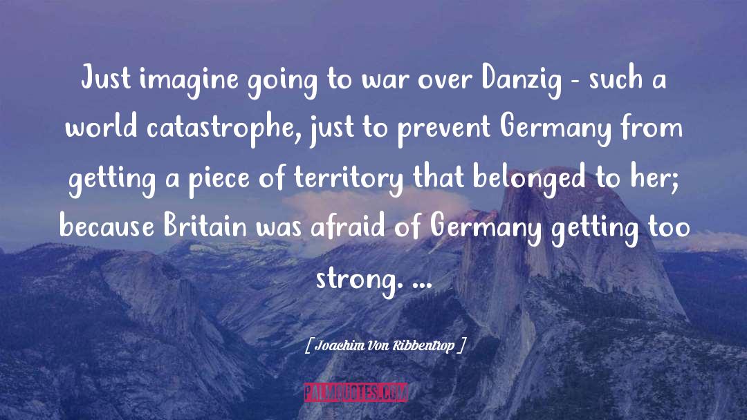 Afraid Of quotes by Joachim Von Ribbentrop