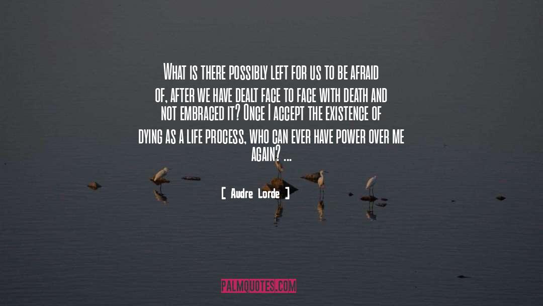 Afraid Of quotes by Audre Lorde