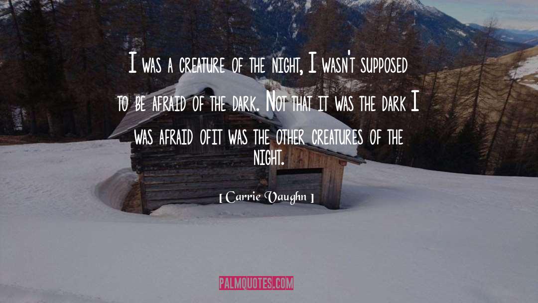Afraid Of The Dark quotes by Carrie Vaughn