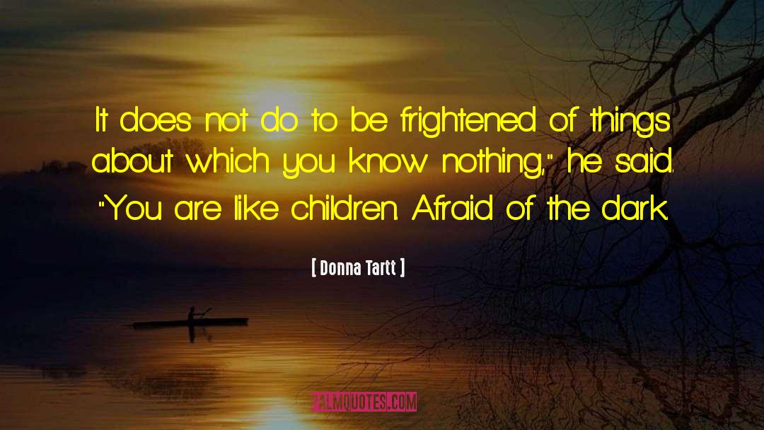 Afraid Of The Dark quotes by Donna Tartt