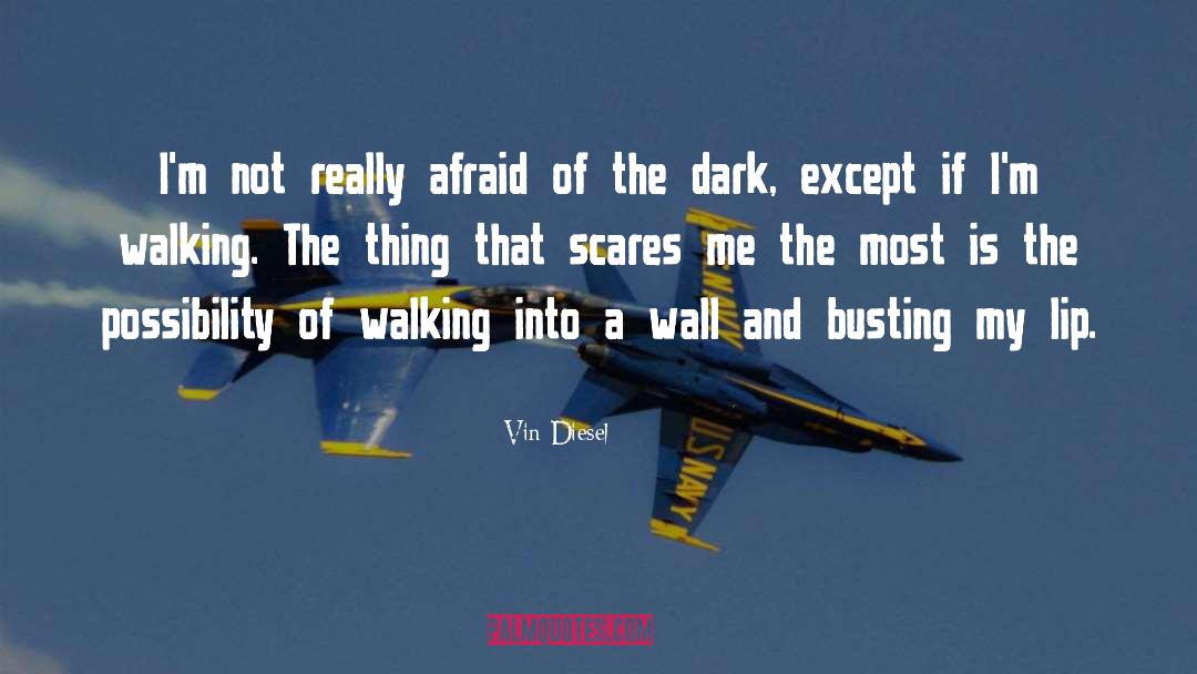 Afraid Of The Dark quotes by Vin Diesel