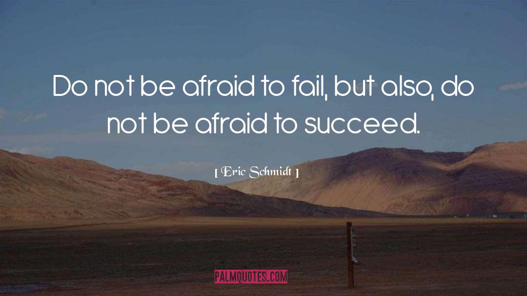 Afraid To Fail quotes by Eric Schmidt
