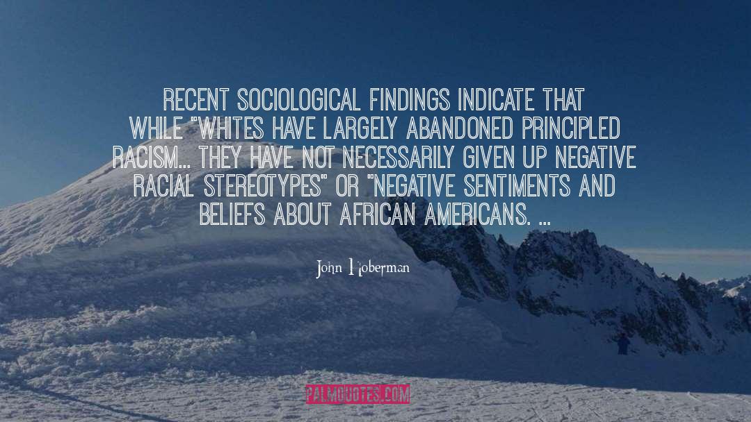 African American Studies quotes by John Hoberman