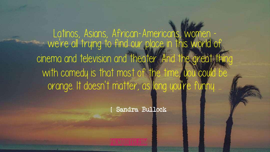 African Americans quotes by Sandra Bullock