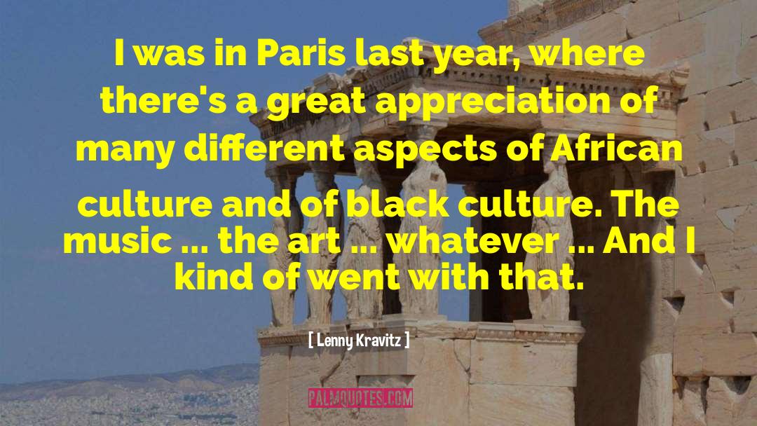 African Culture quotes by Lenny Kravitz