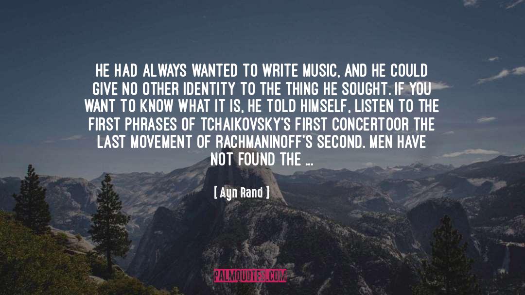 African Music quotes by Ayn Rand