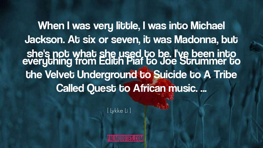 African Music quotes by Lykke Li