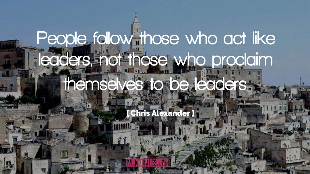 African People quotes by Chris Alexander