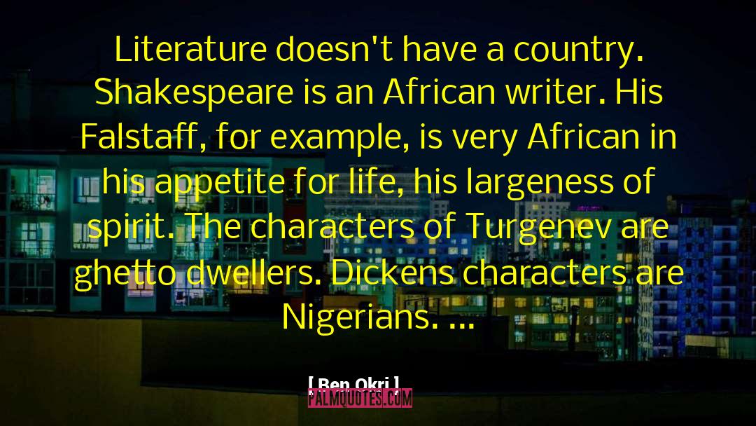 African Writer quotes by Ben Okri