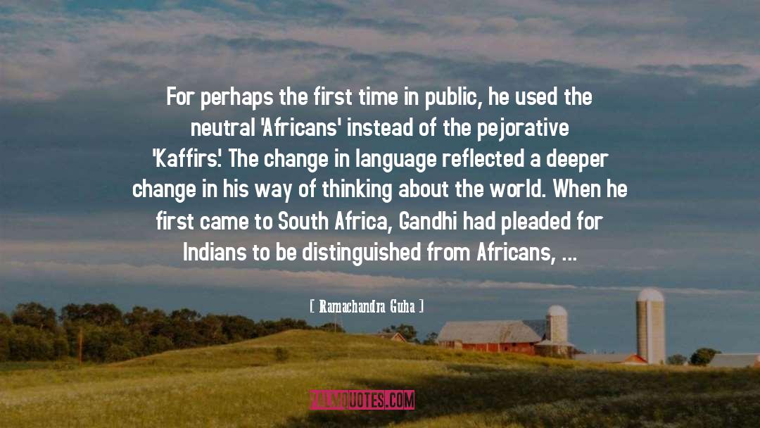 Africans quotes by Ramachandra Guha
