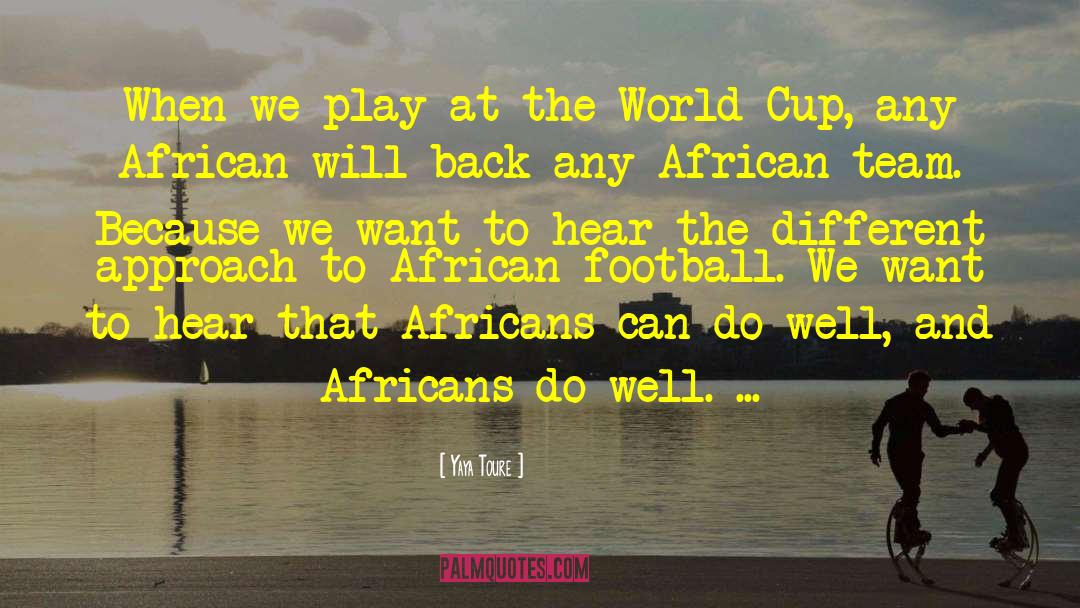 Africans quotes by Yaya Toure