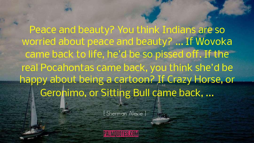 Afro American Cartoon quotes by Sherman Alexie