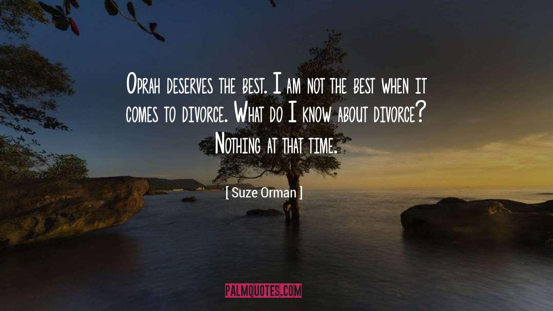 After Divorce Inspirational quotes by Suze Orman