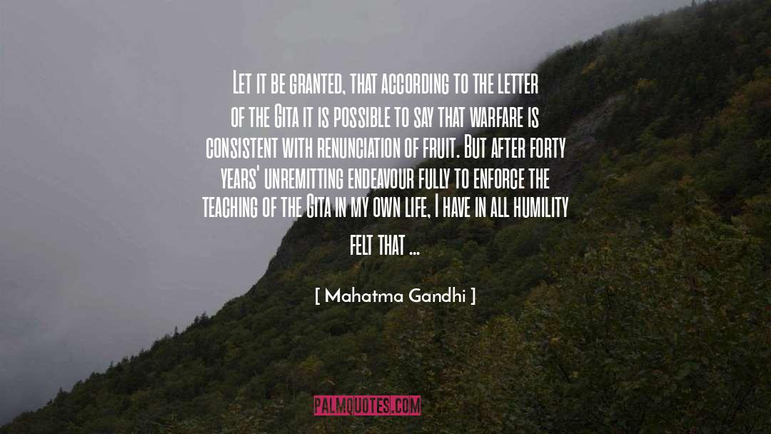 After quotes by Mahatma Gandhi
