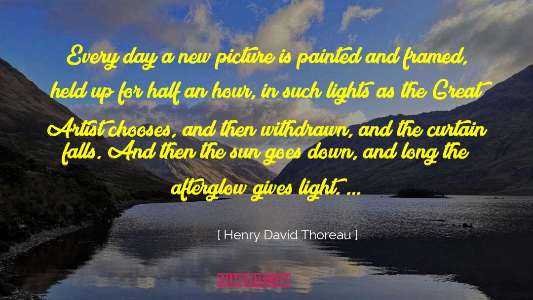 Afterglow quotes by Henry David Thoreau