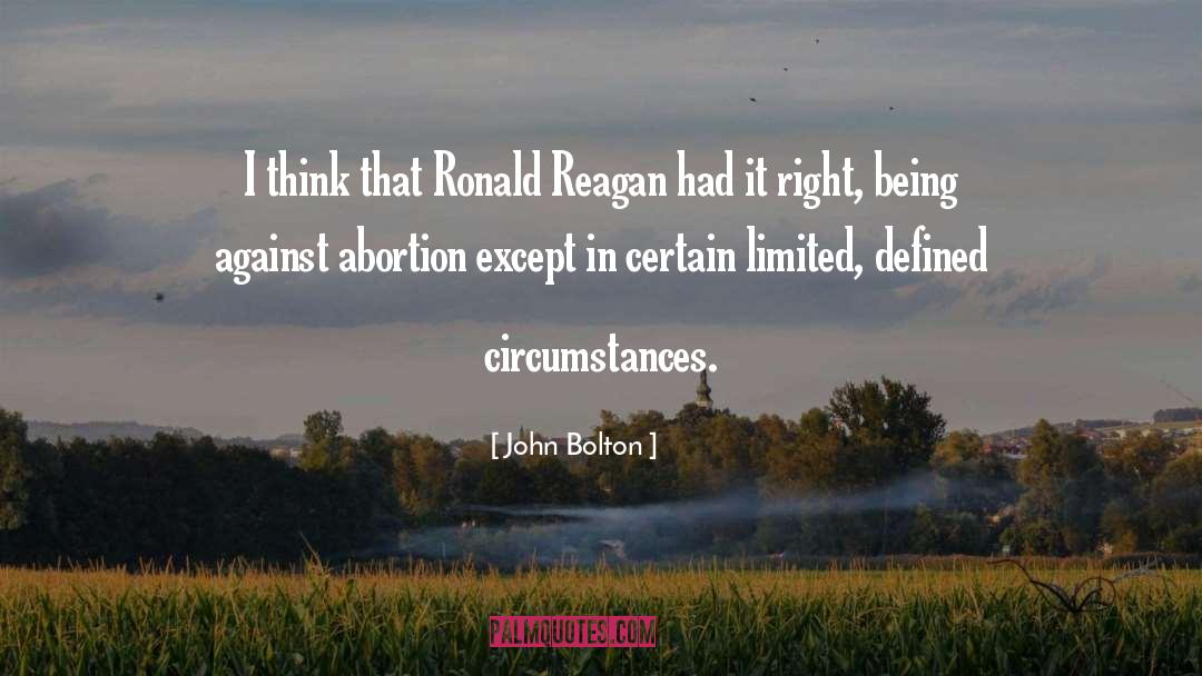 Against Abortion quotes by John Bolton