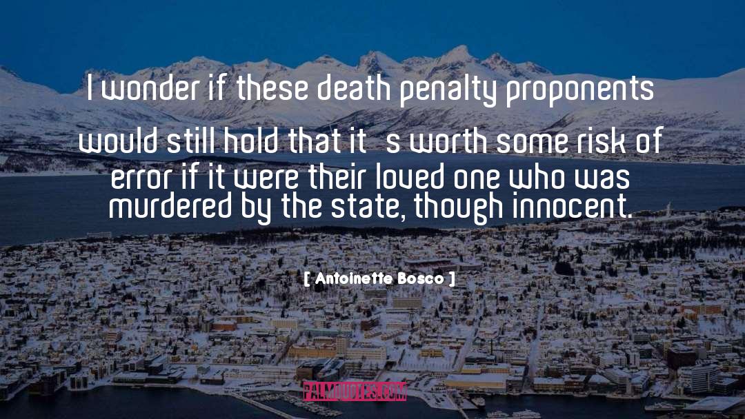 Against Death Penalty quotes by Antoinette Bosco