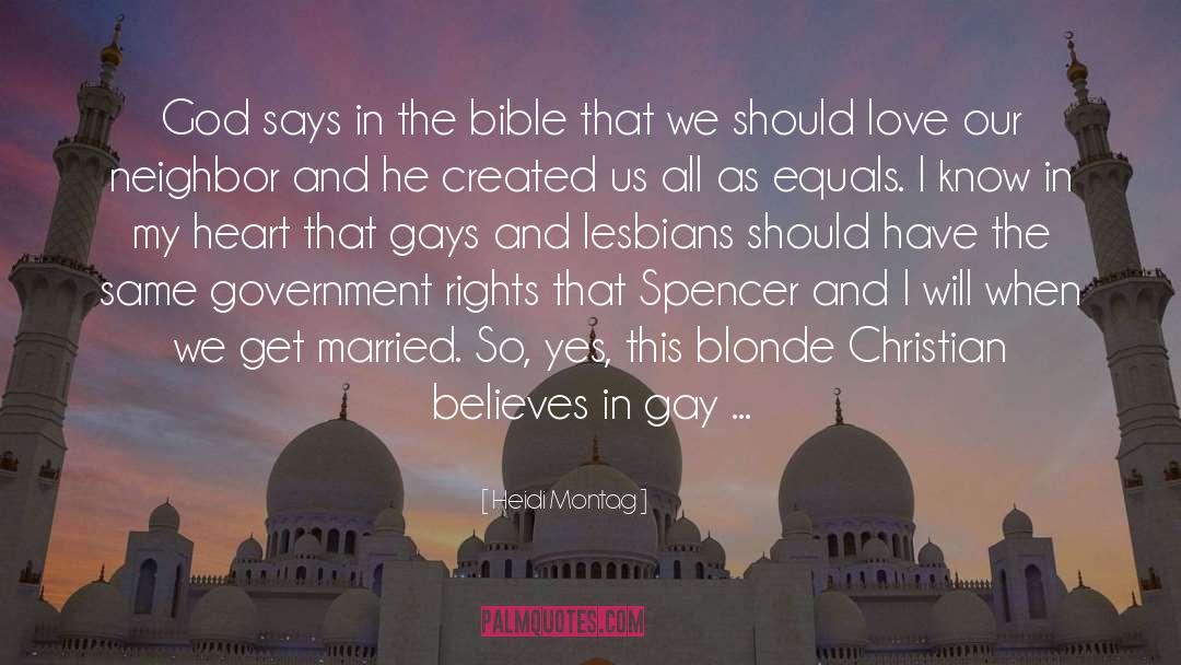 Against Gay Marriage quotes by Heidi Montag