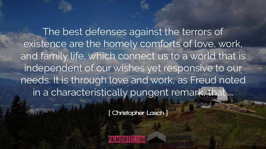Against quotes by Christopher Lasch