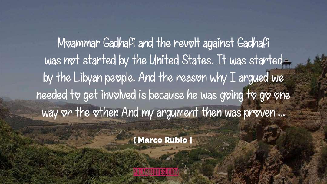 Against quotes by Marco Rubio