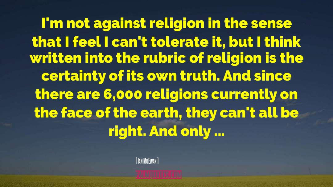 Against Religion quotes by Ian McEwan