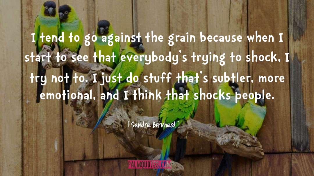 Against The Grain quotes by Sandra Bernhard