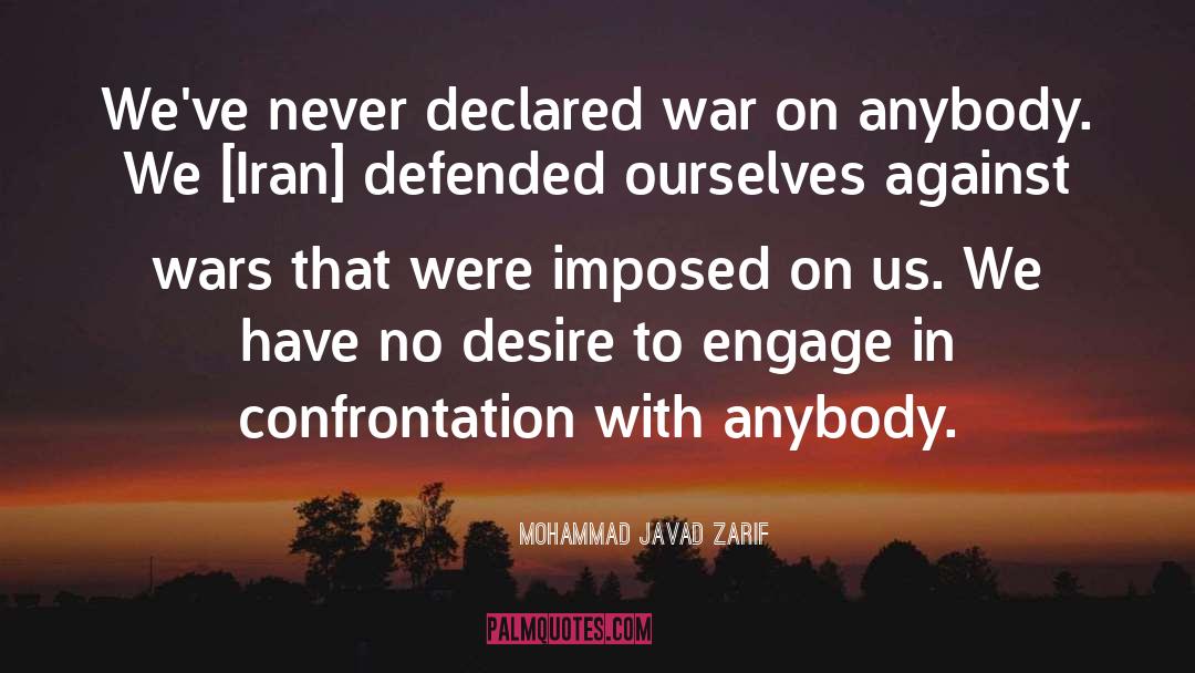 Against War quotes by Mohammad Javad Zarif