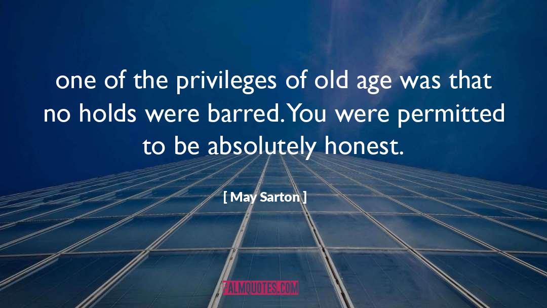 Age Difference quotes by May Sarton