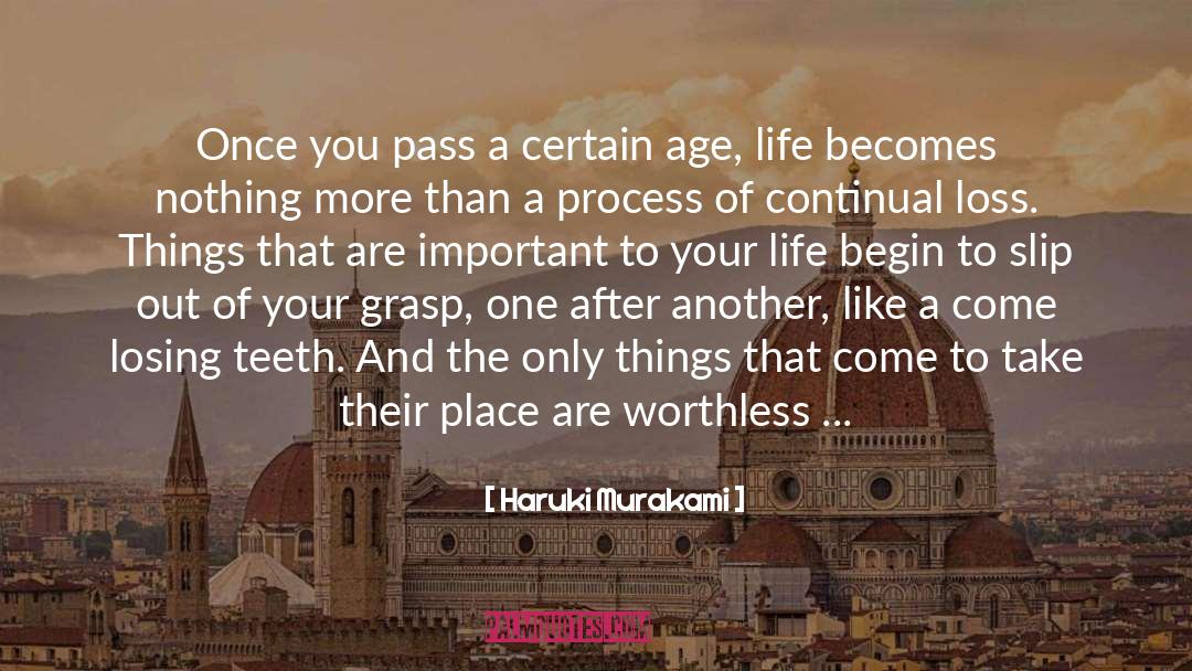 Age Life quotes by Haruki Murakami